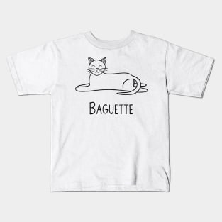 Baguette (black) Kids T-Shirt